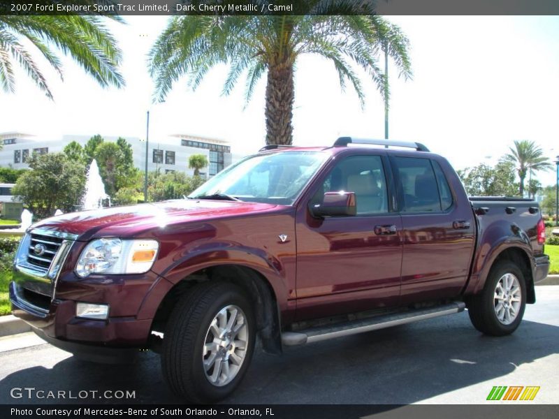 Dark Cherry Metallic / Camel 2007 Ford Explorer Sport Trac Limited