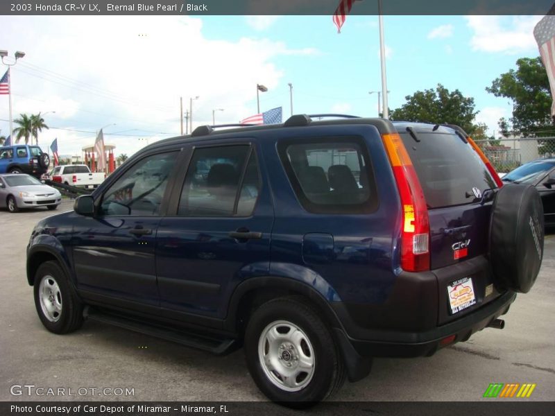 Eternal Blue Pearl / Black 2003 Honda CR-V LX