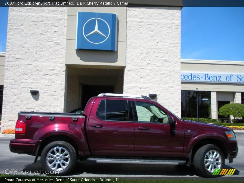 Dark Cherry Metallic / Camel 2007 Ford Explorer Sport Trac Limited