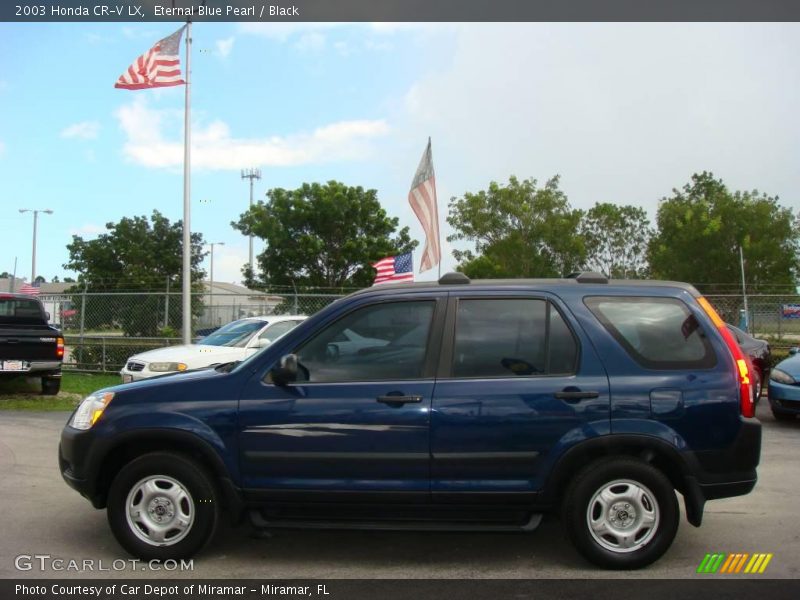 Eternal Blue Pearl / Black 2003 Honda CR-V LX