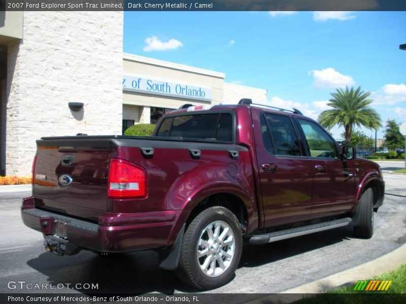 Dark Cherry Metallic / Camel 2007 Ford Explorer Sport Trac Limited