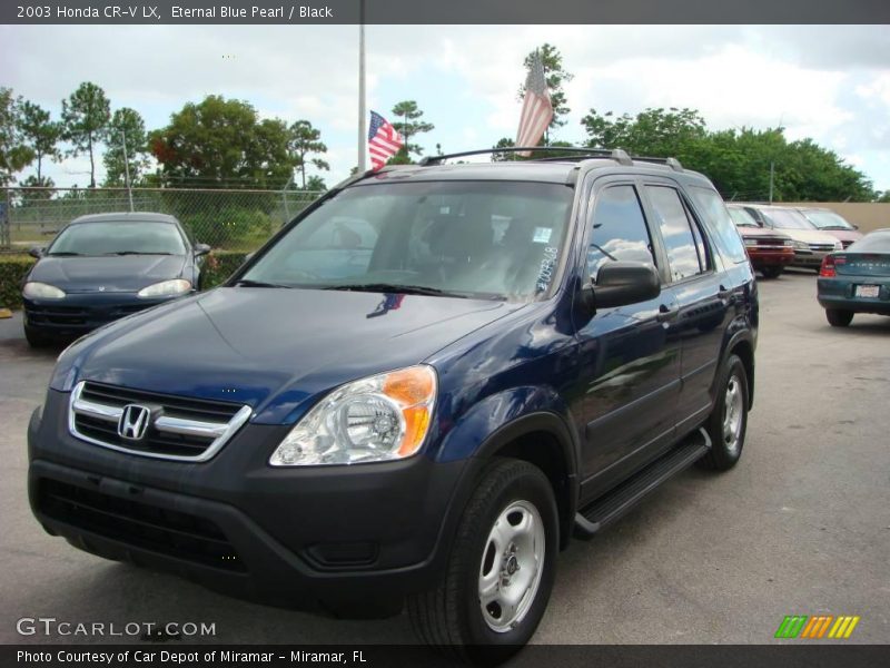 Eternal Blue Pearl / Black 2003 Honda CR-V LX