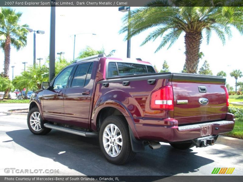 Dark Cherry Metallic / Camel 2007 Ford Explorer Sport Trac Limited