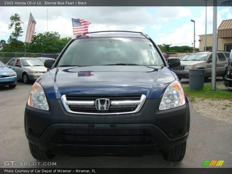 Eternal Blue Pearl / Black 2003 Honda CR-V LX