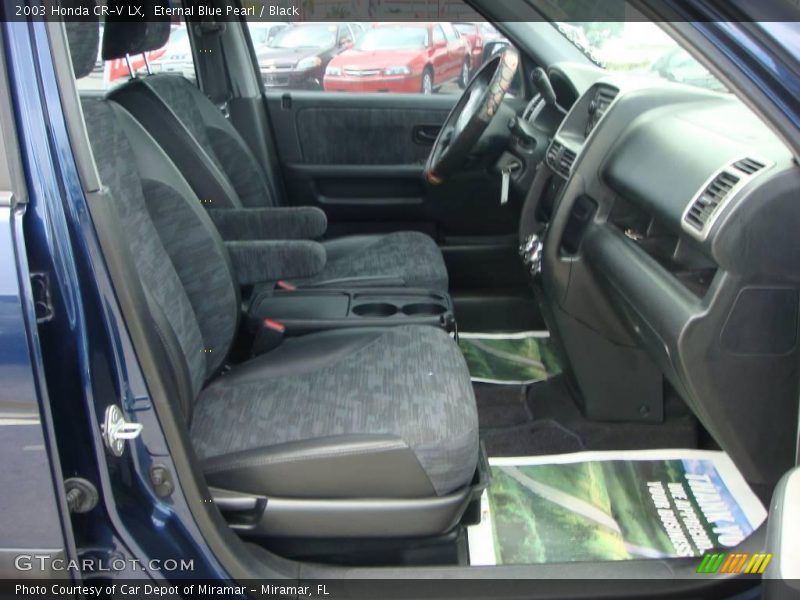 Eternal Blue Pearl / Black 2003 Honda CR-V LX