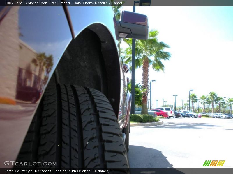 Dark Cherry Metallic / Camel 2007 Ford Explorer Sport Trac Limited