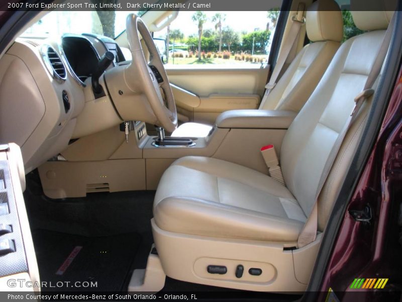 Dark Cherry Metallic / Camel 2007 Ford Explorer Sport Trac Limited