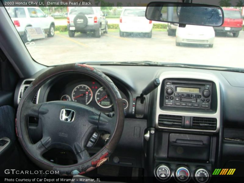 Eternal Blue Pearl / Black 2003 Honda CR-V LX