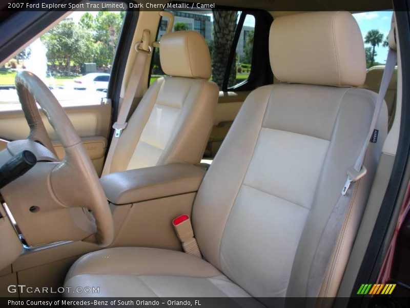Dark Cherry Metallic / Camel 2007 Ford Explorer Sport Trac Limited