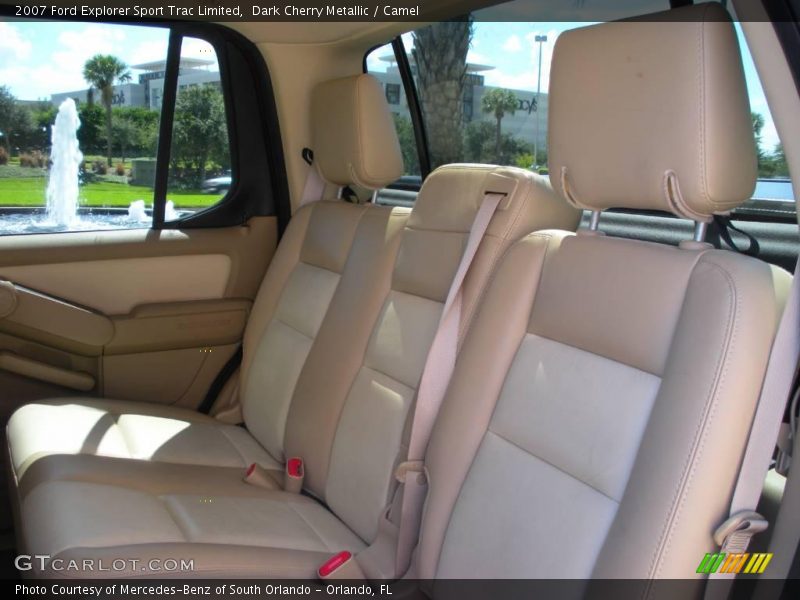 Dark Cherry Metallic / Camel 2007 Ford Explorer Sport Trac Limited