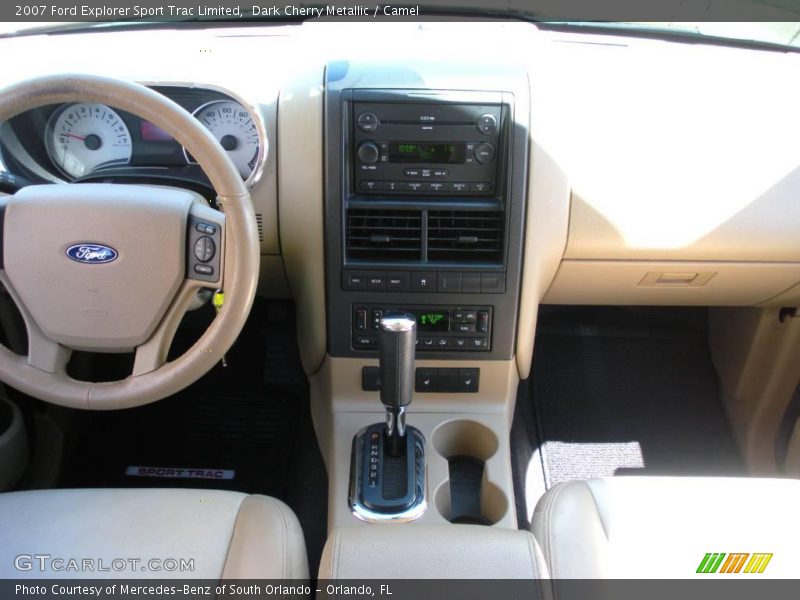 Dark Cherry Metallic / Camel 2007 Ford Explorer Sport Trac Limited
