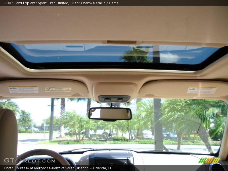 Dark Cherry Metallic / Camel 2007 Ford Explorer Sport Trac Limited