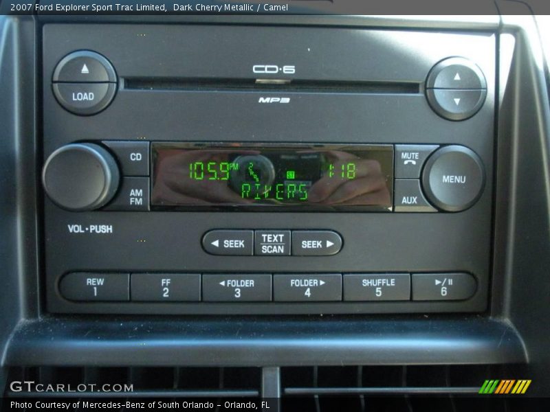 Dark Cherry Metallic / Camel 2007 Ford Explorer Sport Trac Limited