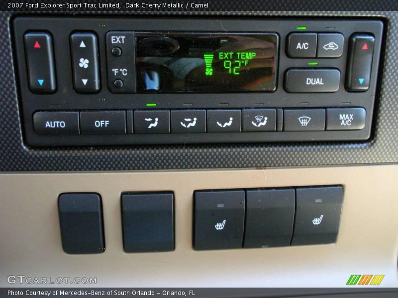 Dark Cherry Metallic / Camel 2007 Ford Explorer Sport Trac Limited