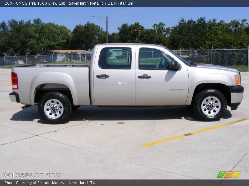 Silver Birch Metallic / Dark Titanium 2007 GMC Sierra 1500 Crew Cab