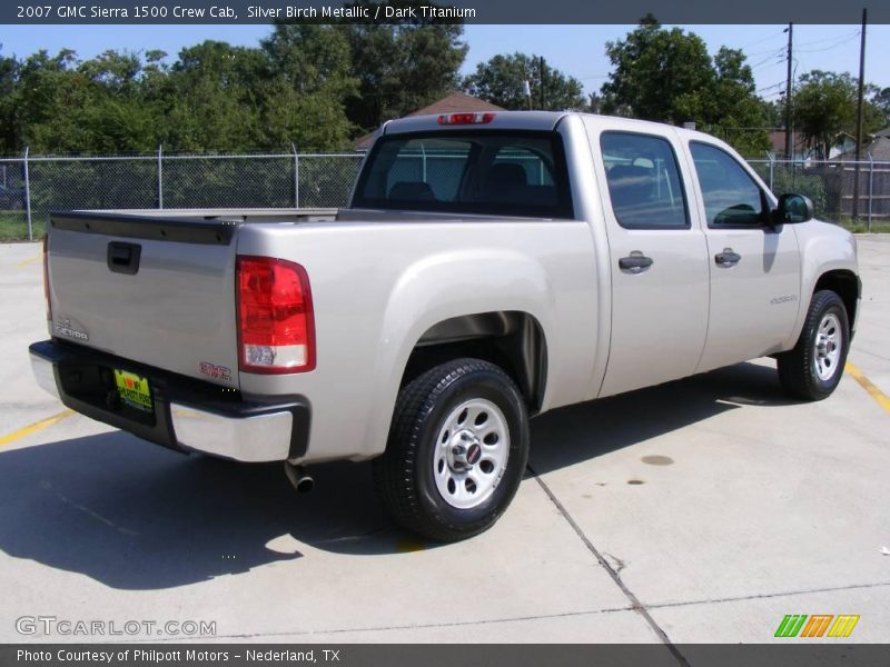 Silver Birch Metallic / Dark Titanium 2007 GMC Sierra 1500 Crew Cab