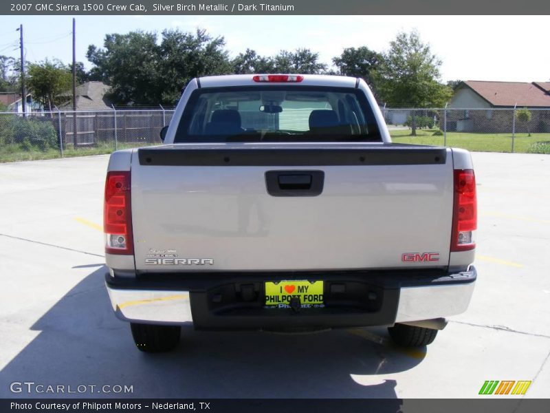 Silver Birch Metallic / Dark Titanium 2007 GMC Sierra 1500 Crew Cab