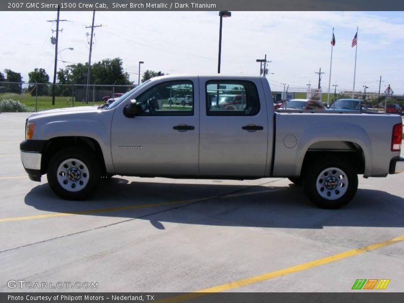 Silver Birch Metallic / Dark Titanium 2007 GMC Sierra 1500 Crew Cab