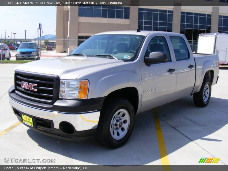 Silver Birch Metallic / Dark Titanium 2007 GMC Sierra 1500 Crew Cab