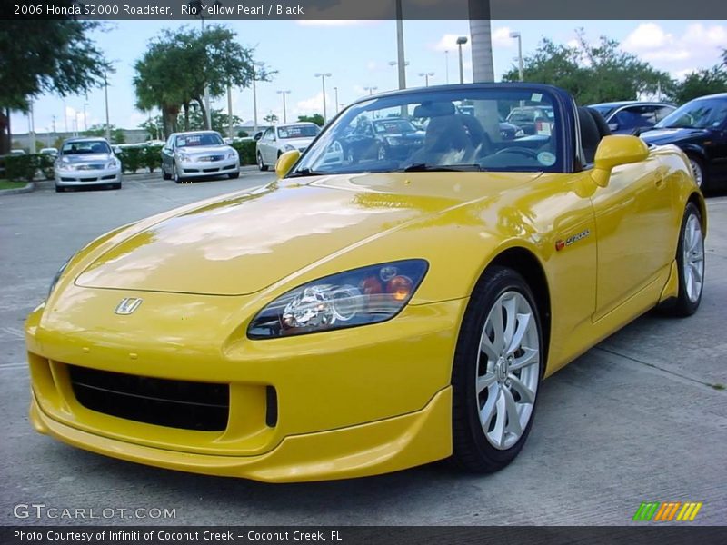 Rio Yellow Pearl / Black 2006 Honda S2000 Roadster