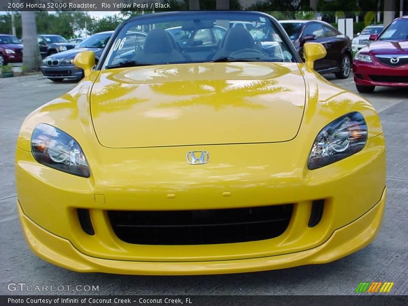 Rio Yellow Pearl / Black 2006 Honda S2000 Roadster