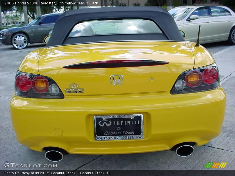 Rio Yellow Pearl / Black 2006 Honda S2000 Roadster