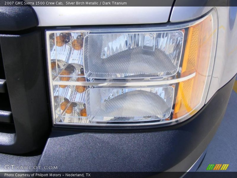 Silver Birch Metallic / Dark Titanium 2007 GMC Sierra 1500 Crew Cab