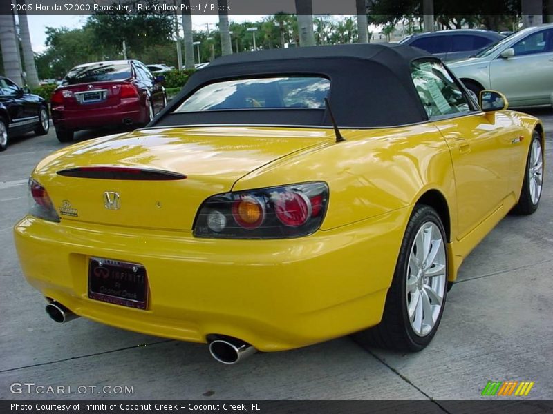 Rio Yellow Pearl / Black 2006 Honda S2000 Roadster