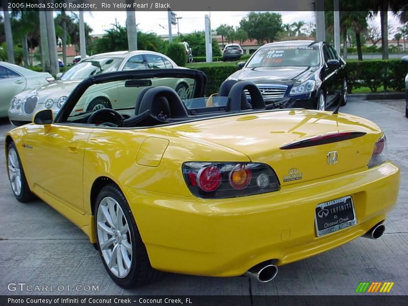 Rio Yellow Pearl / Black 2006 Honda S2000 Roadster