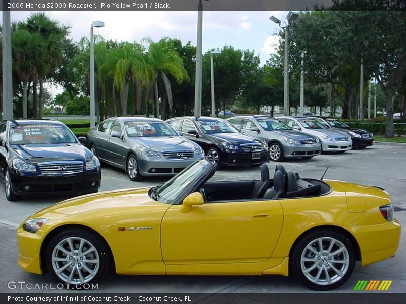 Rio Yellow Pearl / Black 2006 Honda S2000 Roadster