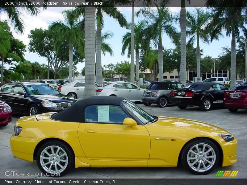 Rio Yellow Pearl / Black 2006 Honda S2000 Roadster
