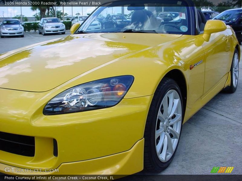 Rio Yellow Pearl / Black 2006 Honda S2000 Roadster