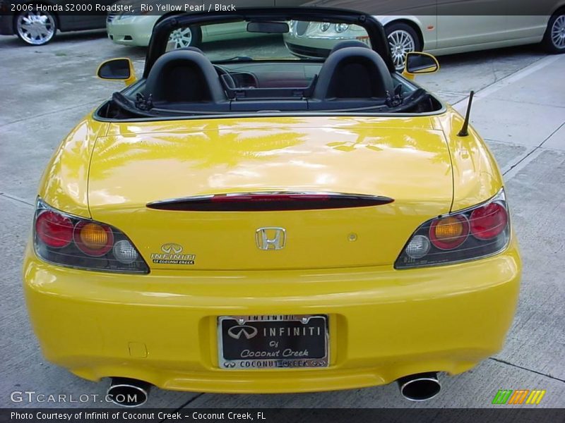 Rio Yellow Pearl / Black 2006 Honda S2000 Roadster
