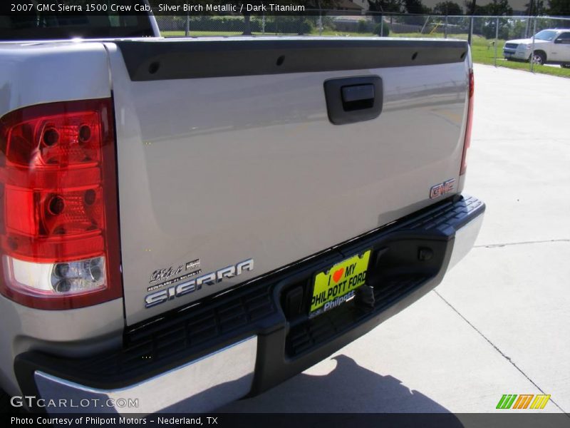 Silver Birch Metallic / Dark Titanium 2007 GMC Sierra 1500 Crew Cab