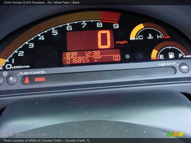 Rio Yellow Pearl / Black 2006 Honda S2000 Roadster