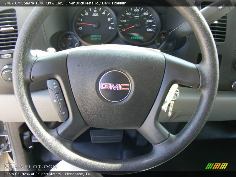 Silver Birch Metallic / Dark Titanium 2007 GMC Sierra 1500 Crew Cab