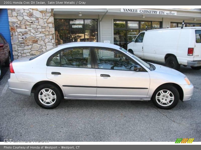 Satin Silver Metallic / Gray 2001 Honda Civic DX Sedan