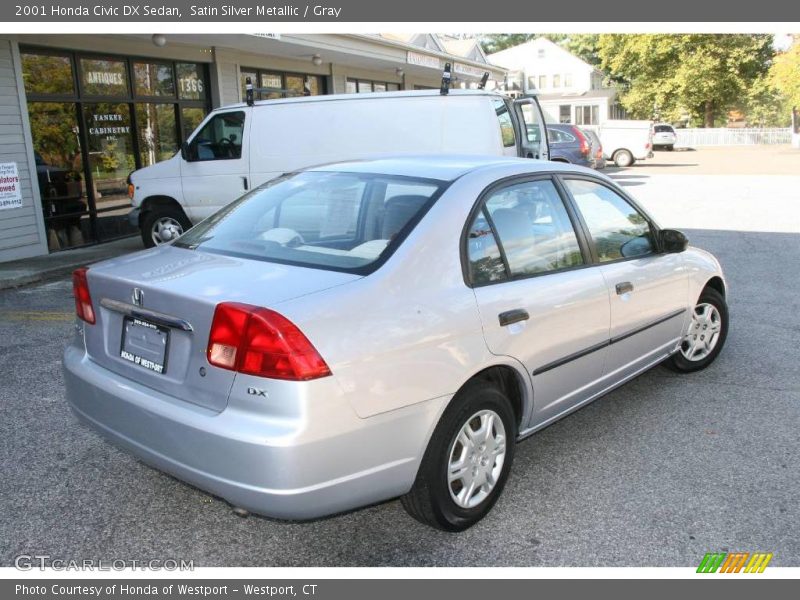 Satin Silver Metallic / Gray 2001 Honda Civic DX Sedan