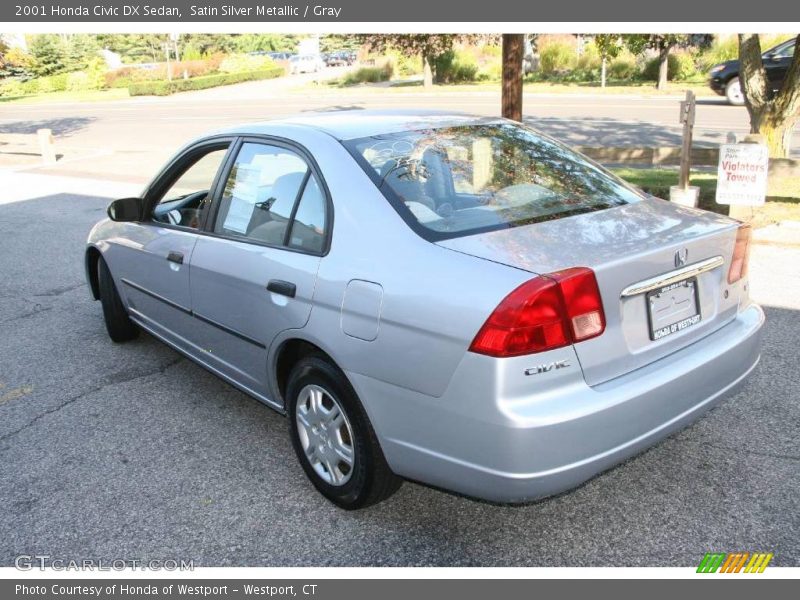 Satin Silver Metallic / Gray 2001 Honda Civic DX Sedan