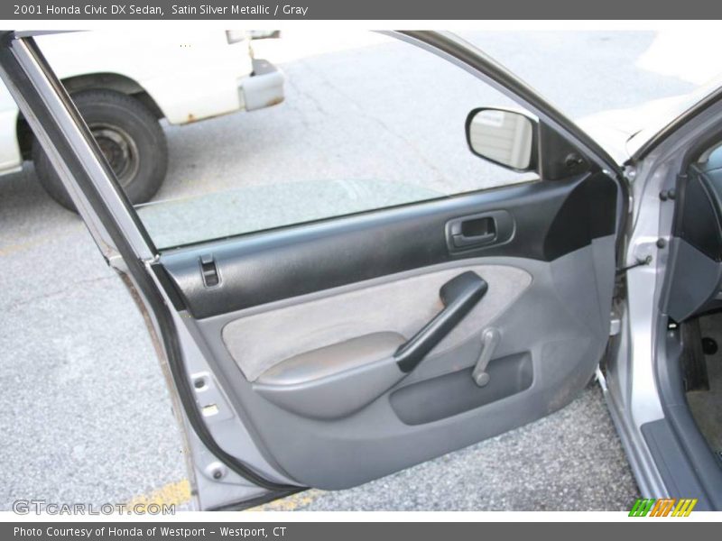 Satin Silver Metallic / Gray 2001 Honda Civic DX Sedan