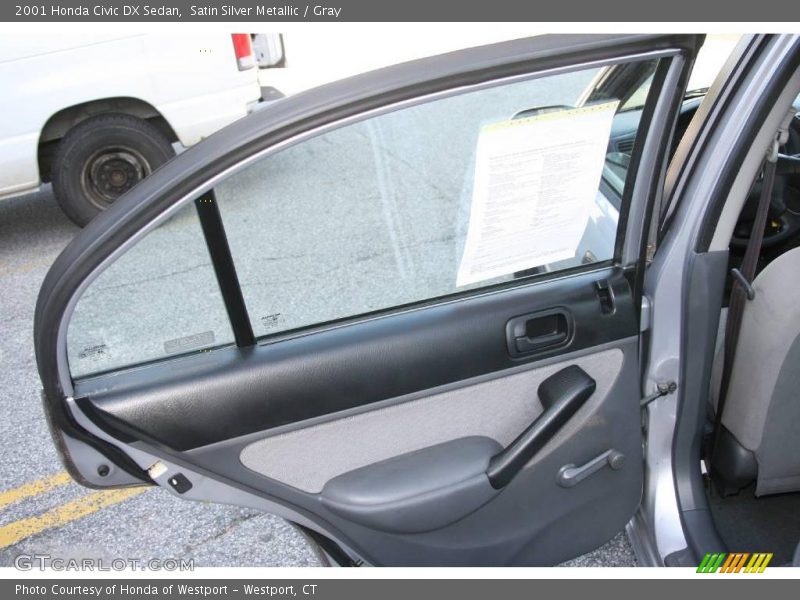 Satin Silver Metallic / Gray 2001 Honda Civic DX Sedan