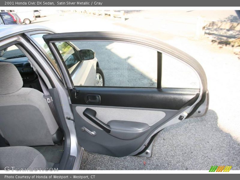 Satin Silver Metallic / Gray 2001 Honda Civic DX Sedan