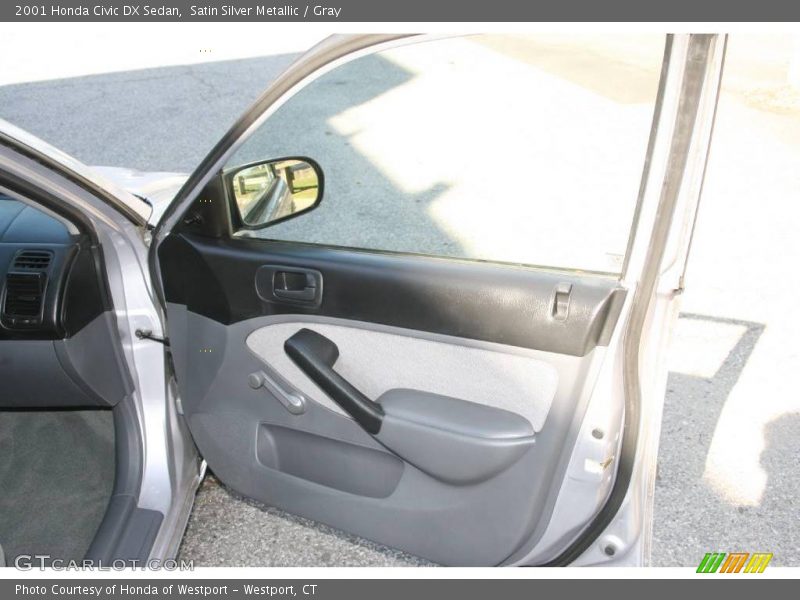 Satin Silver Metallic / Gray 2001 Honda Civic DX Sedan