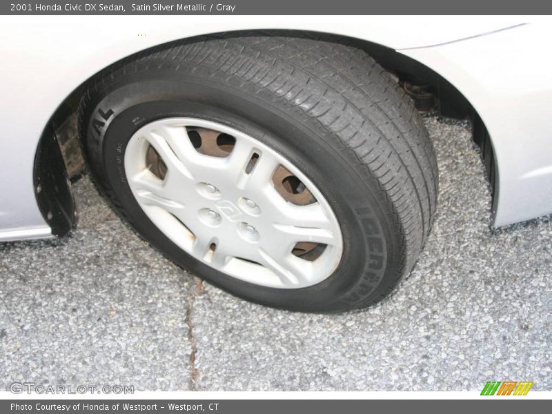 Satin Silver Metallic / Gray 2001 Honda Civic DX Sedan