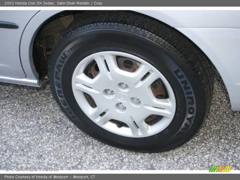 Satin Silver Metallic / Gray 2001 Honda Civic DX Sedan