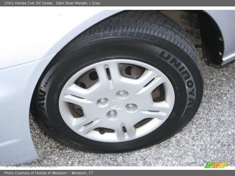 Satin Silver Metallic / Gray 2001 Honda Civic DX Sedan