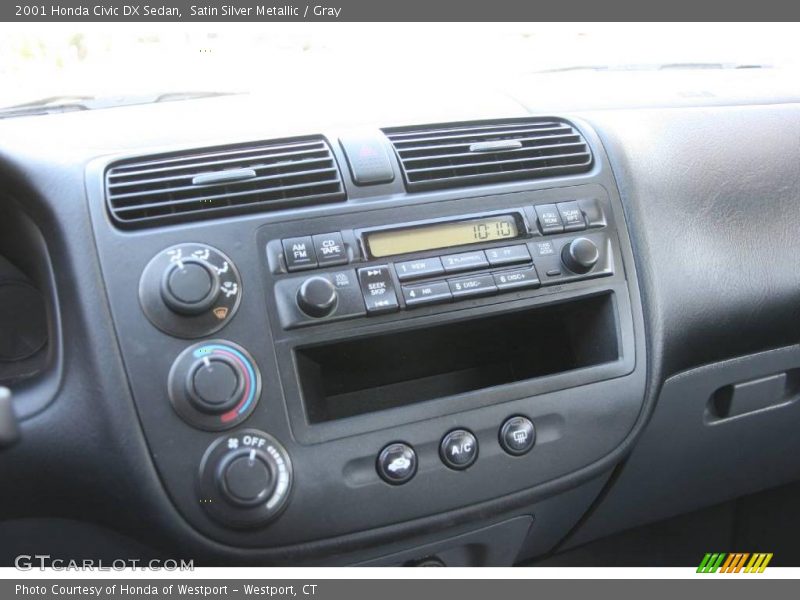 Satin Silver Metallic / Gray 2001 Honda Civic DX Sedan