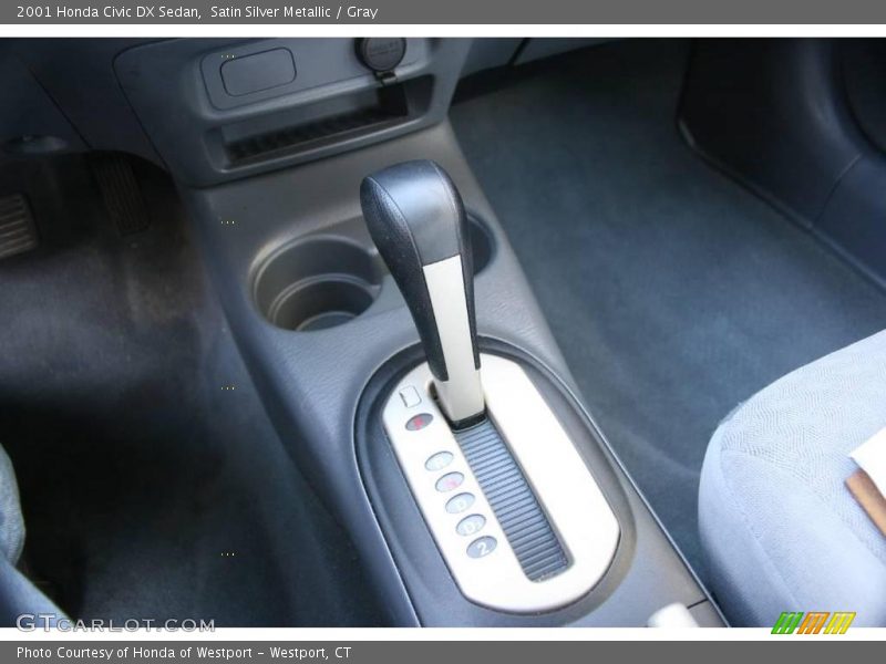 Satin Silver Metallic / Gray 2001 Honda Civic DX Sedan