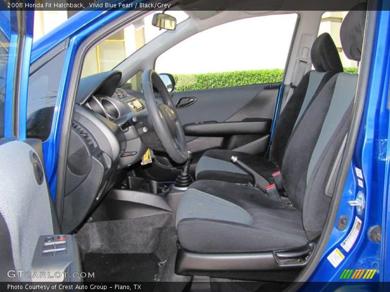 Vivid Blue Pearl / Black/Grey 2008 Honda Fit Hatchback