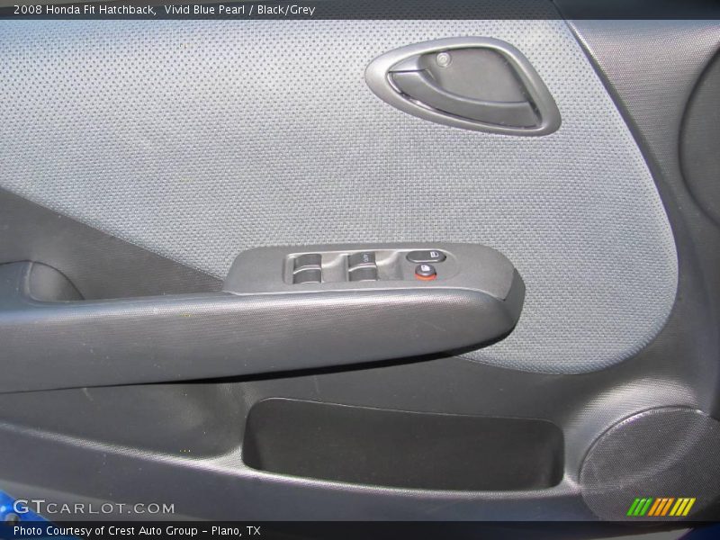 Vivid Blue Pearl / Black/Grey 2008 Honda Fit Hatchback